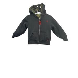 Pacific Trail Winter Hoodie Reversible Warm Black Jacket Kids 3T